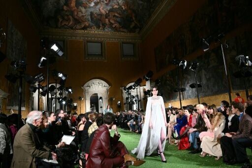 Valentino mixes 80s and Baroque splendour on Rome return