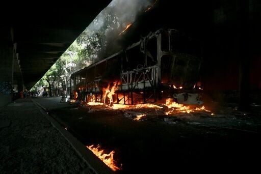 Rio de Janeiro's gangs hijack buses to sow chaos in war with police