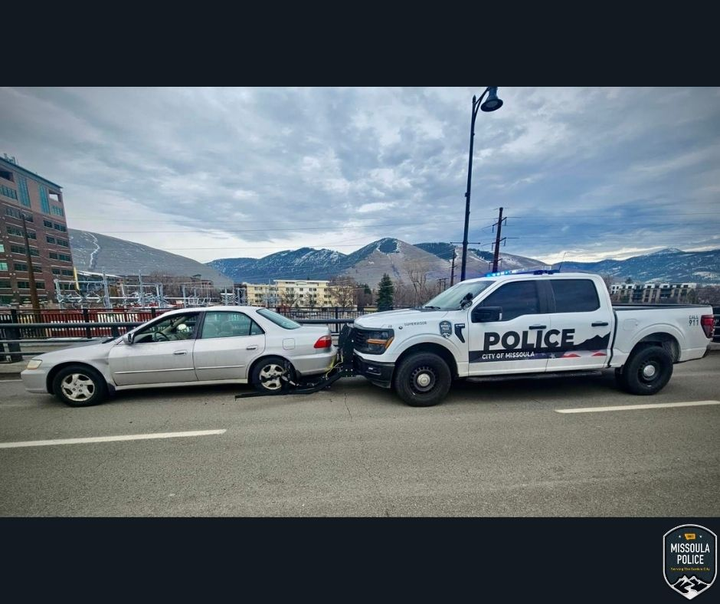 Missoula Police use Grappler to safely stop suspect vehicle