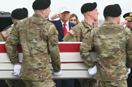 Trump attends return of first US troops killed in Iran war