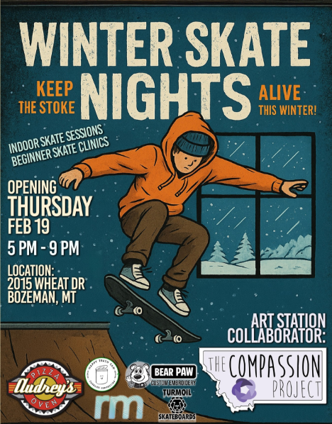 Skateboard Alliance Of Montana To Host Winter Skate Night Events Through March 19th
