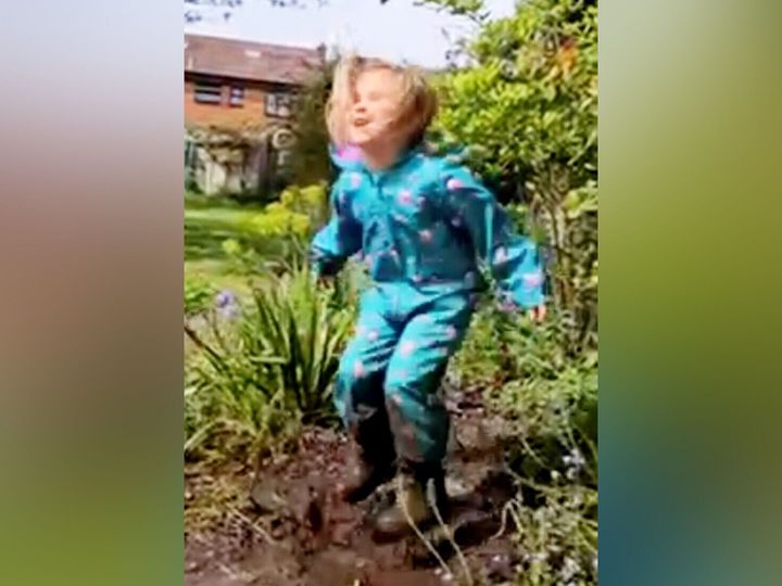 Five-year-old girl crowned World Puddle Jumping Champion