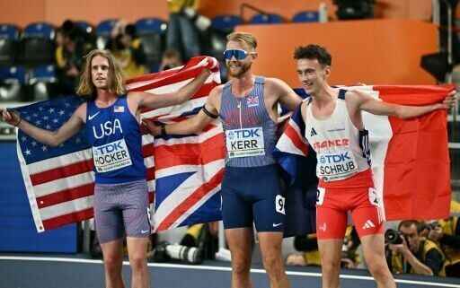 Britain's Kerr outsprints Hocker for world indoor 3,000m gold