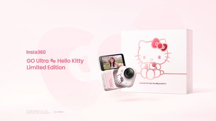 Insta360 Announces Hello Kitty Limited Edition GO Ultra Camera Bundle