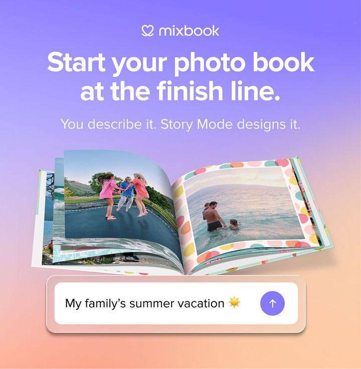 Mixbook Launches Story Mode, Turning a Few Words Into a Finished Photo Book