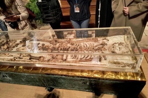 Thousands of pilgrims visit remains of St Francis
