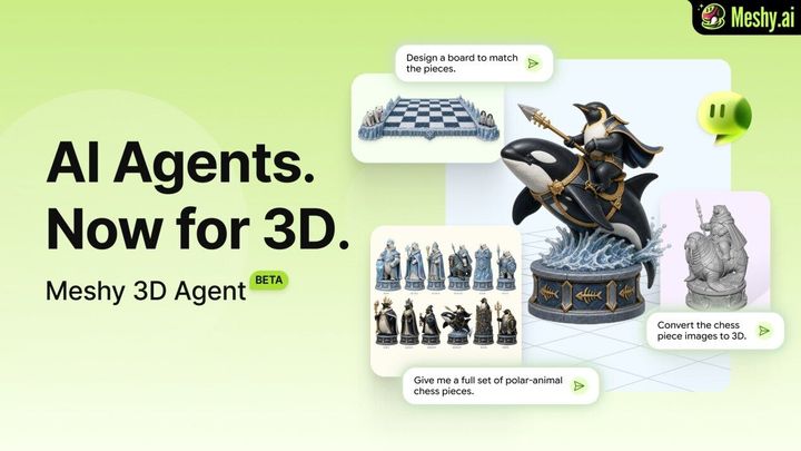 Meshy Launches 3D Agent Beta, the World's First AI Agent for 3D Creation