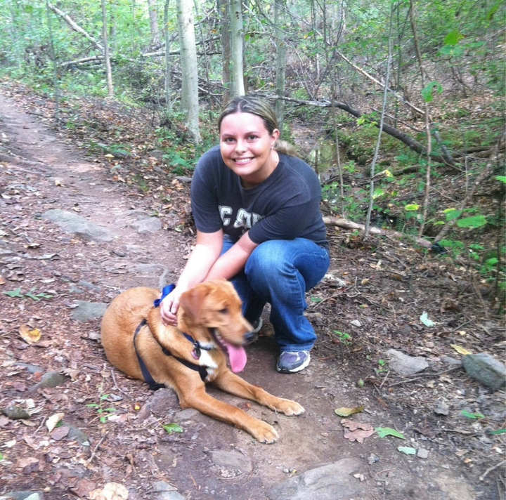Woman credits her dog with detecting her breast cancer