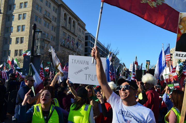 Iranians clash with protestors over U.S. strikes