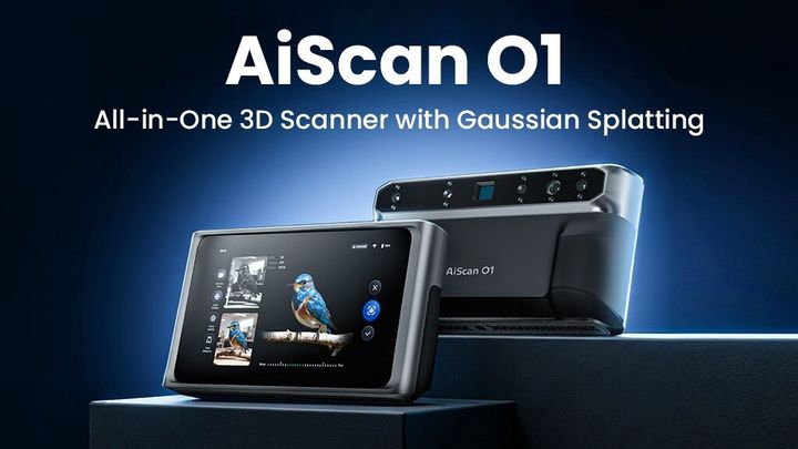 AiScan O1 Launches on Kickstarter, Combining Blue-Light MEMS Precision with 3D Gaussian Splatting in an All-in-One 3D Scanner