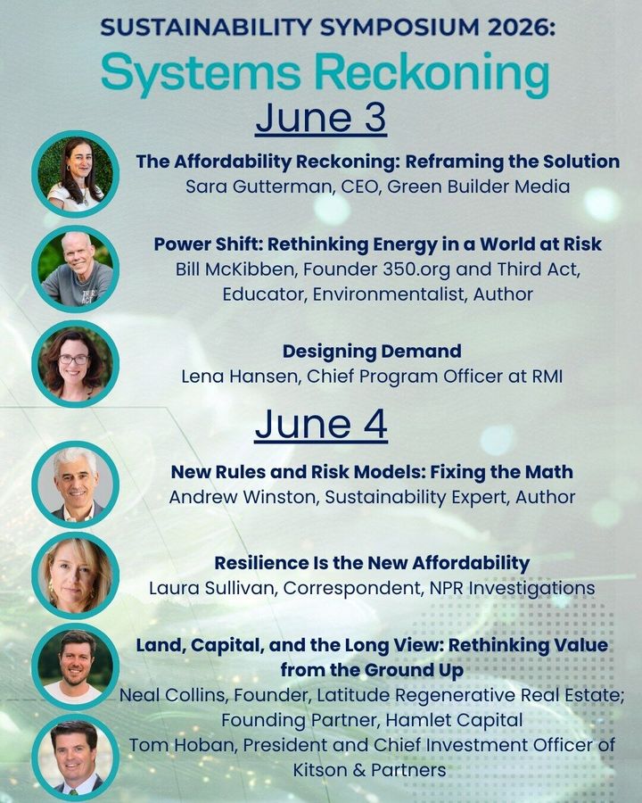 Green Builder Media Announces New Sessions for Sustainability Symposium 2026: Systems Reckoning