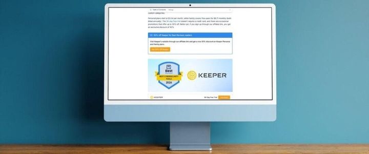 Keeper Receives Best Cybersecurity Tool Award from Best Reviews