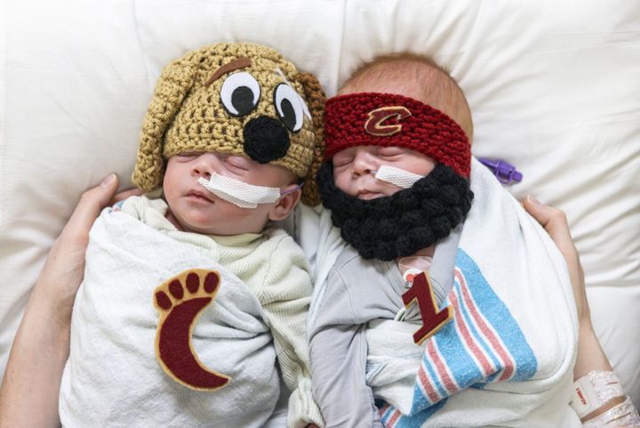 NICU babies rock Cavs gear to support Cleveland in playoffs