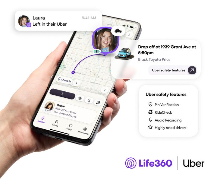 Life360 and Uber Partner to Help Parents Coordinate Rides From Anywhere