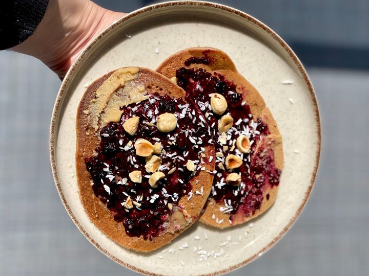 Buckwheat flour, Walnut & Banana Pancakes