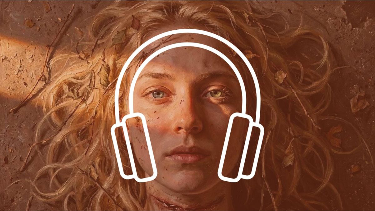 Titulný obrázok pre audioverziu jedenástu epizódu vojenského hororu Tanec s diablom, kde leží mŕtve dievča s kúskami halúziek a lístia vo vlasoch.