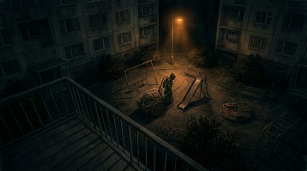 Titulný obrázok pre poviedku na pokračovanie o mysterióznej postave prenasledujúcej bankového analytika. Autor: Denis Durec
