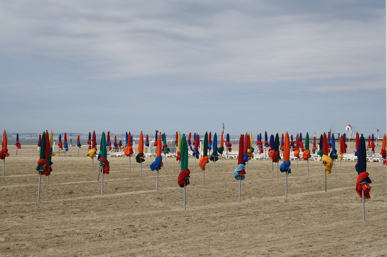 La plage de Deauville
