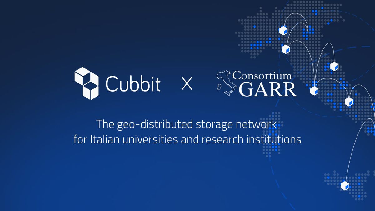 GARR and Cubbit launch the first geo-distributed storage network for Italian universities and research institutions