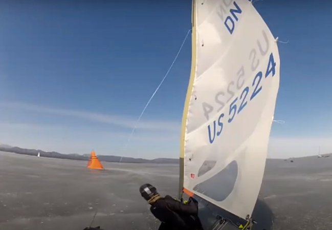 Downwind Speed in the DN Ice Yacht