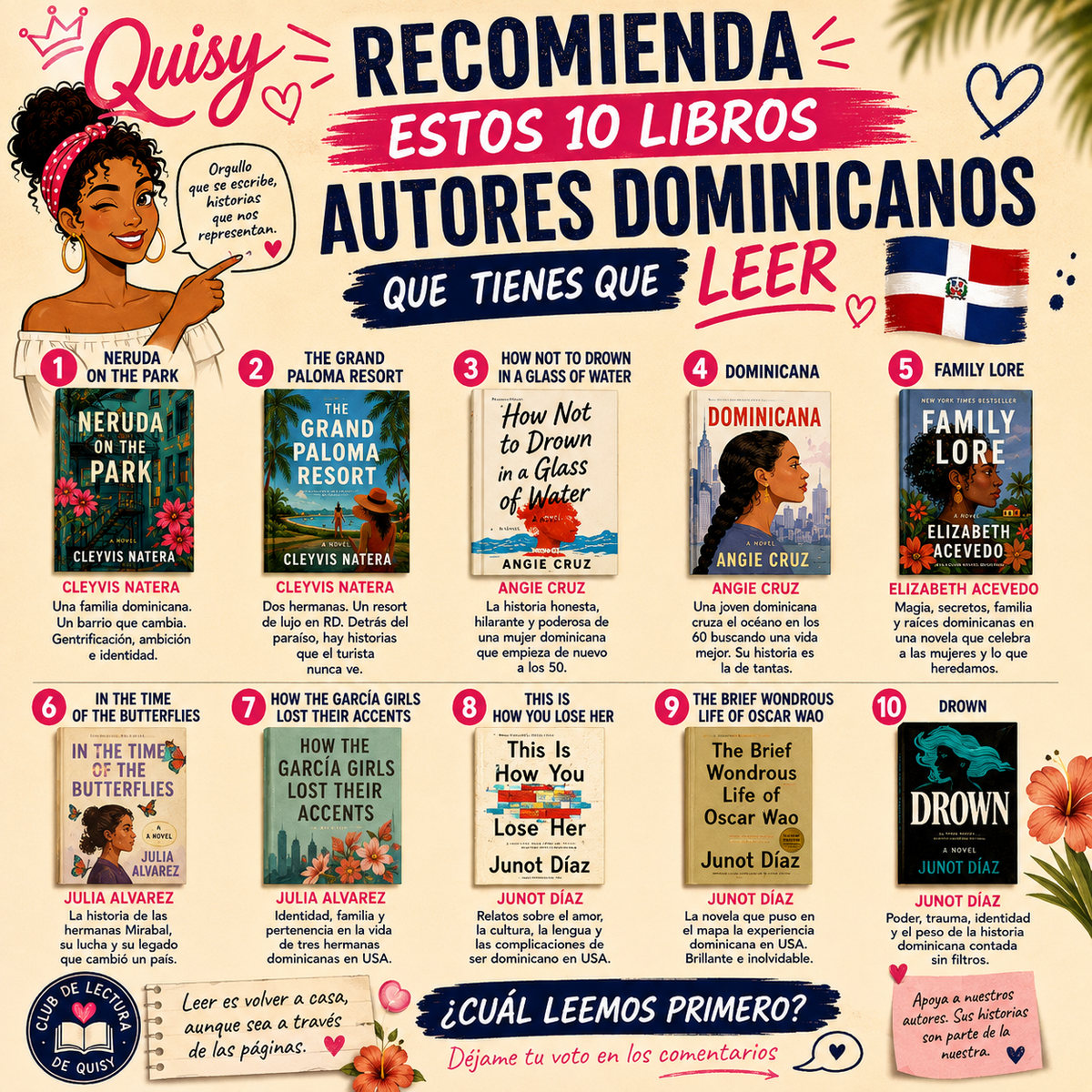 💌 Carta de Quisy: Nuestras historias también merecen ser leídas 🇩🇴📚