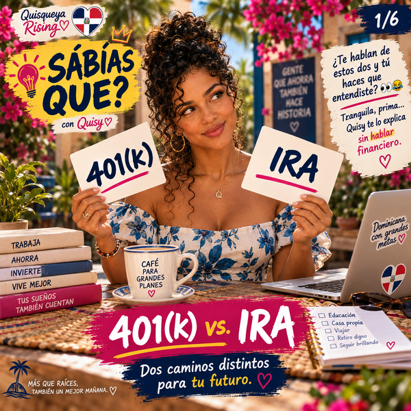 401(k) vs. IRA: Quisy te lo explica sin hablar financiero 💰🇩🇴
