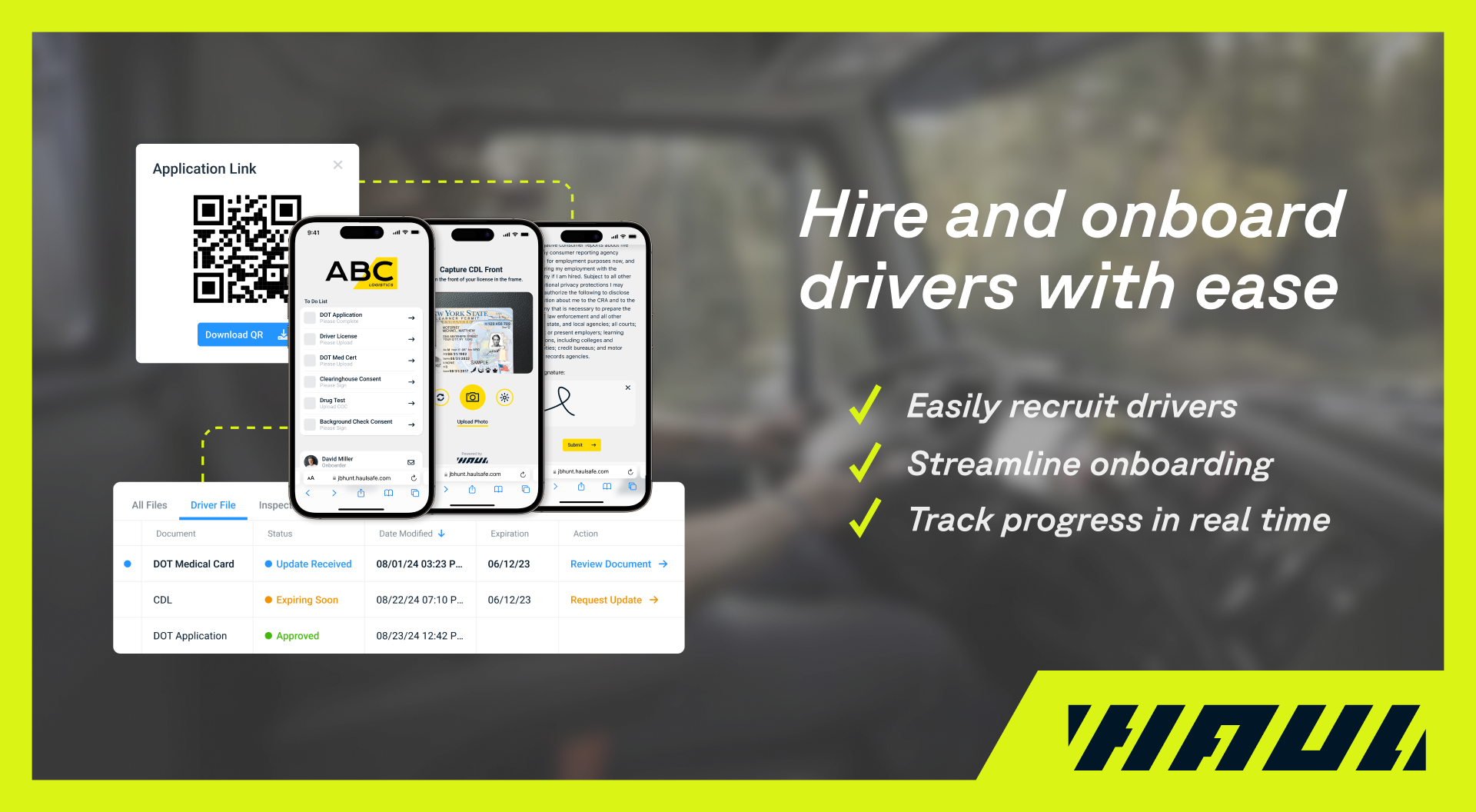 Hiring Drivers Just Got Easier: Introducing Haul’s Driver Hiring & Management Solution