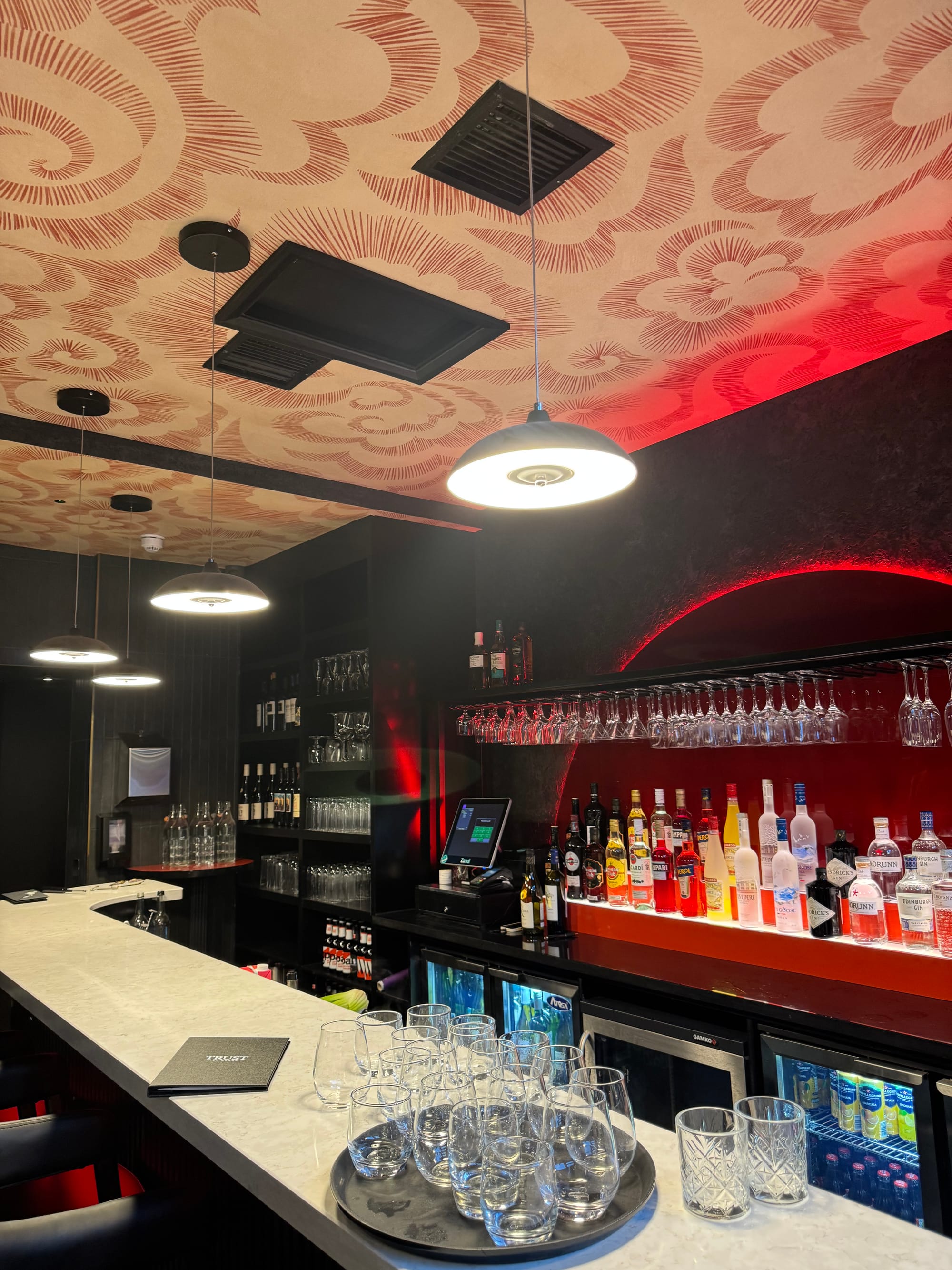 The bar area of TRUST.