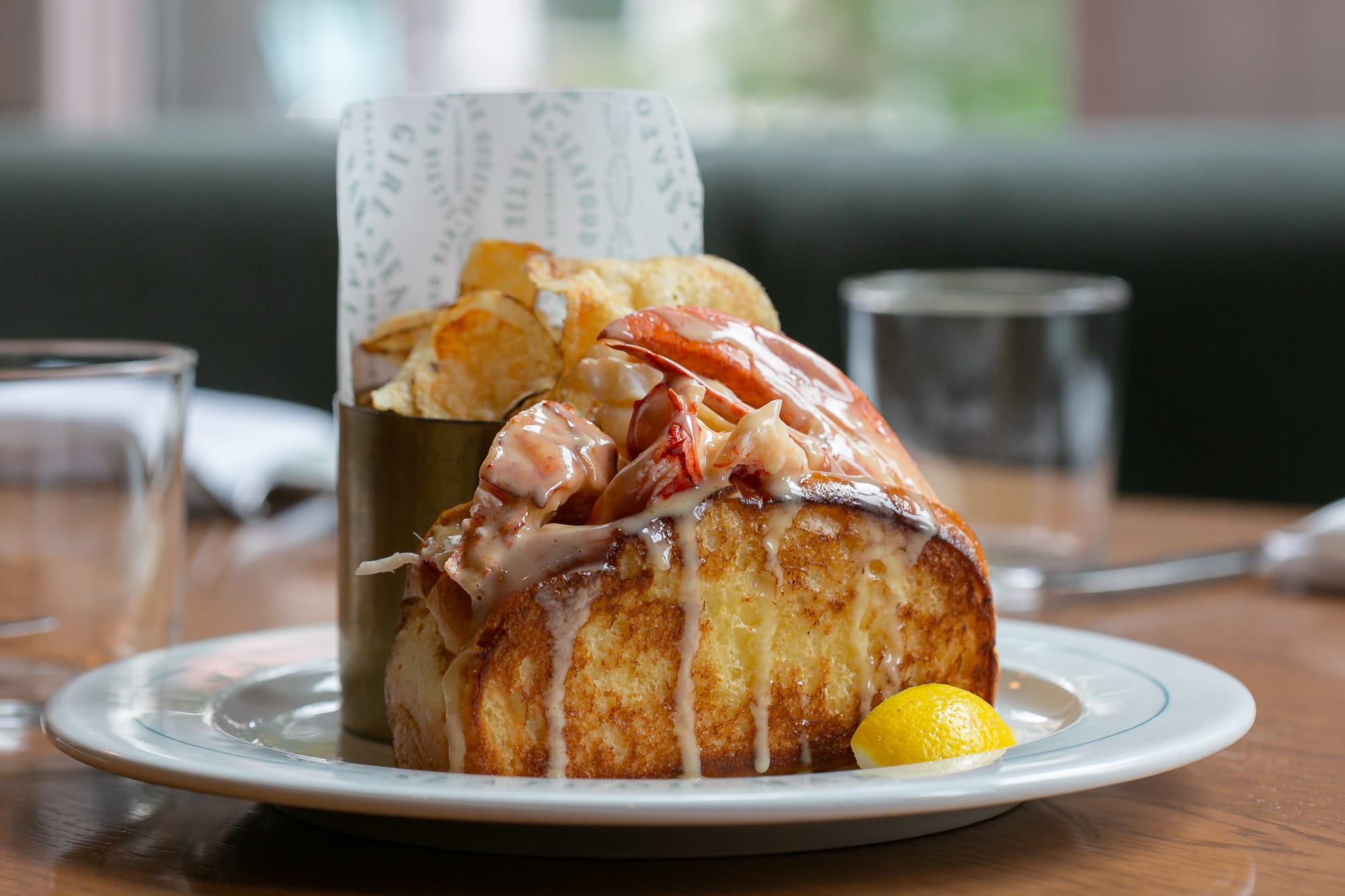 The hot lobster roll at Saltie Girl.