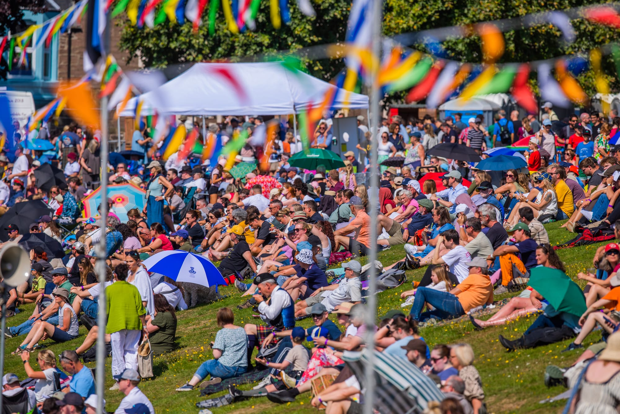 Crowds at The Crieff Highland Gathering.