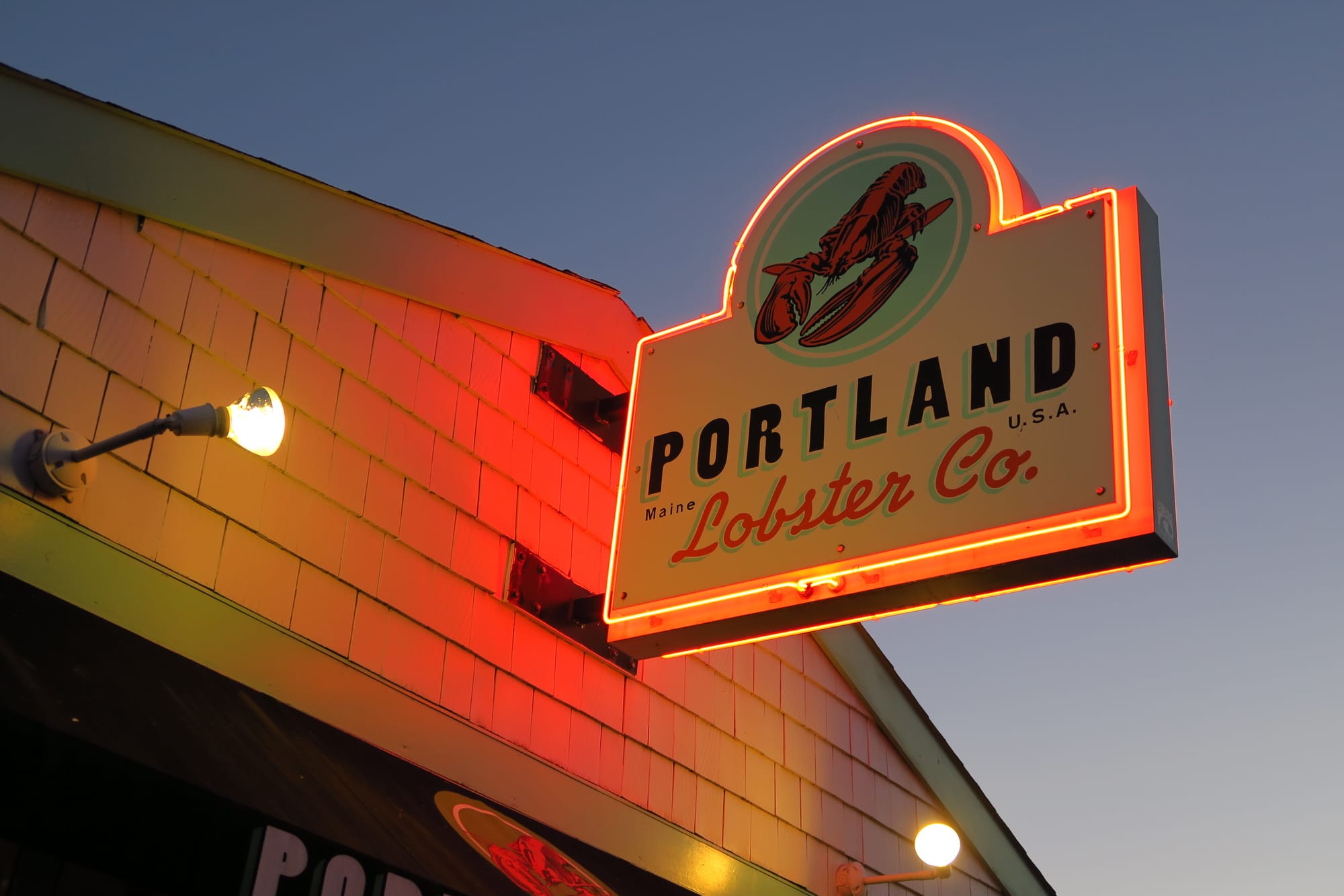 A lobster shack in Portland, Maine.