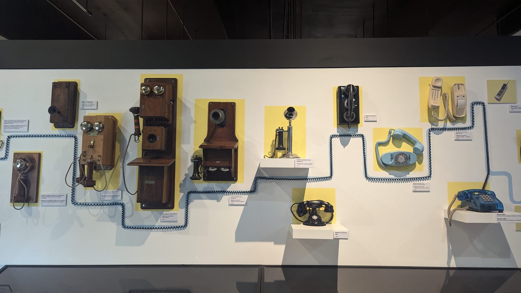 Displays at the Alexander Graham Bell museum.