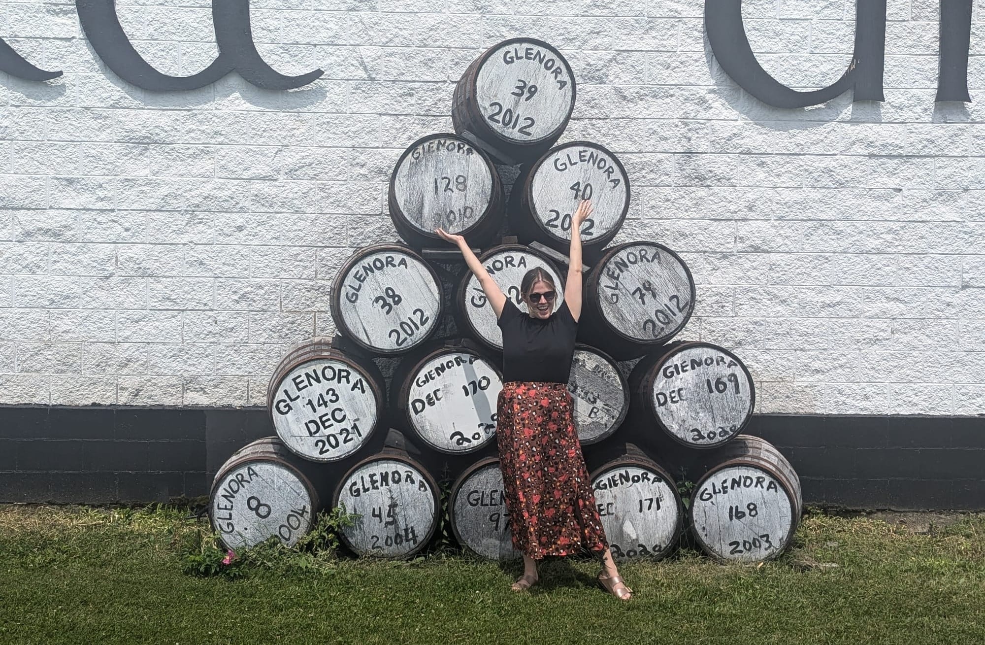 Daniella at Glenora Distillery, Canada’s First Single Malt Whisky Distillery.