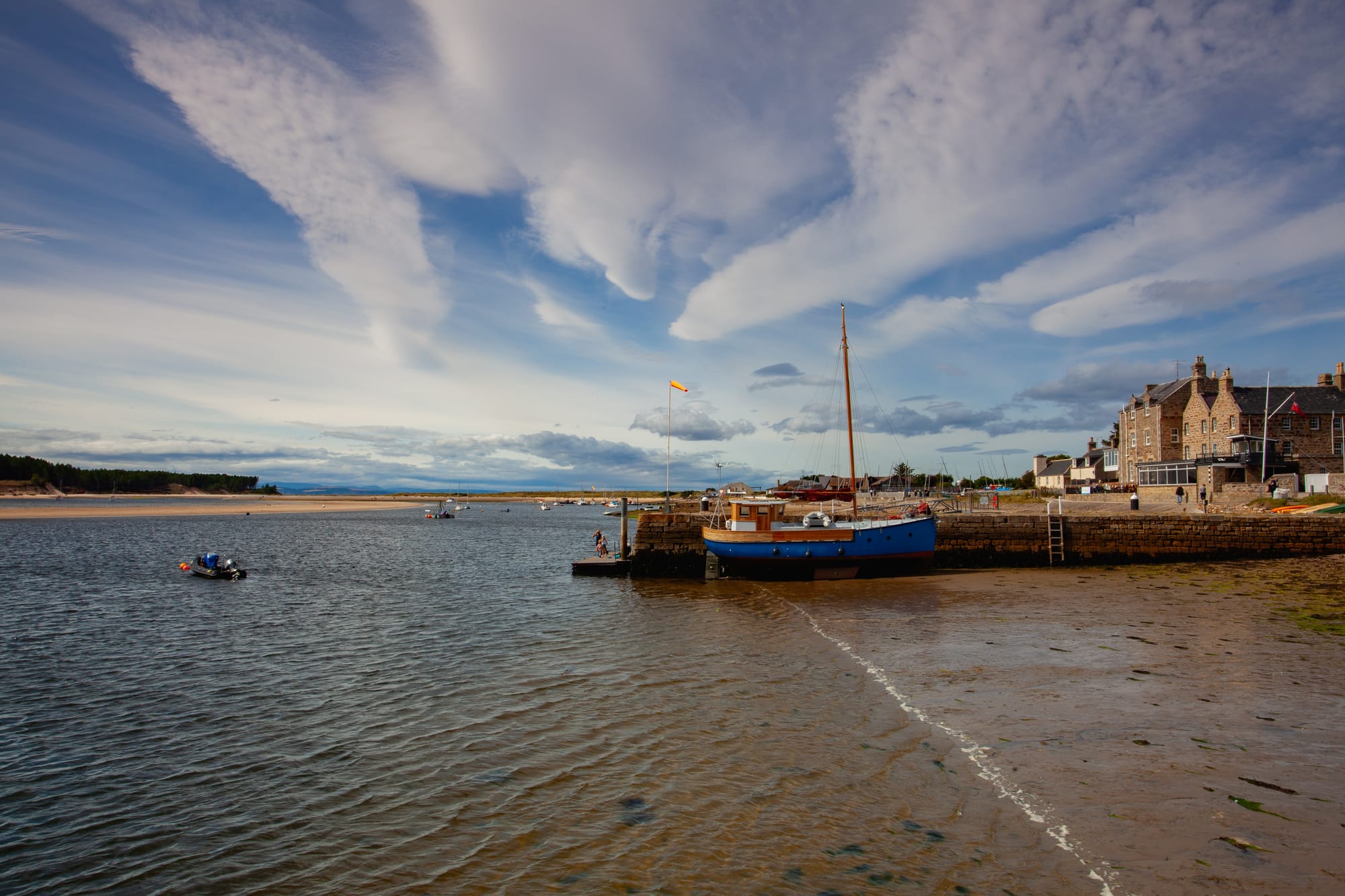 Kinloss, a village in Moray, Scotland.