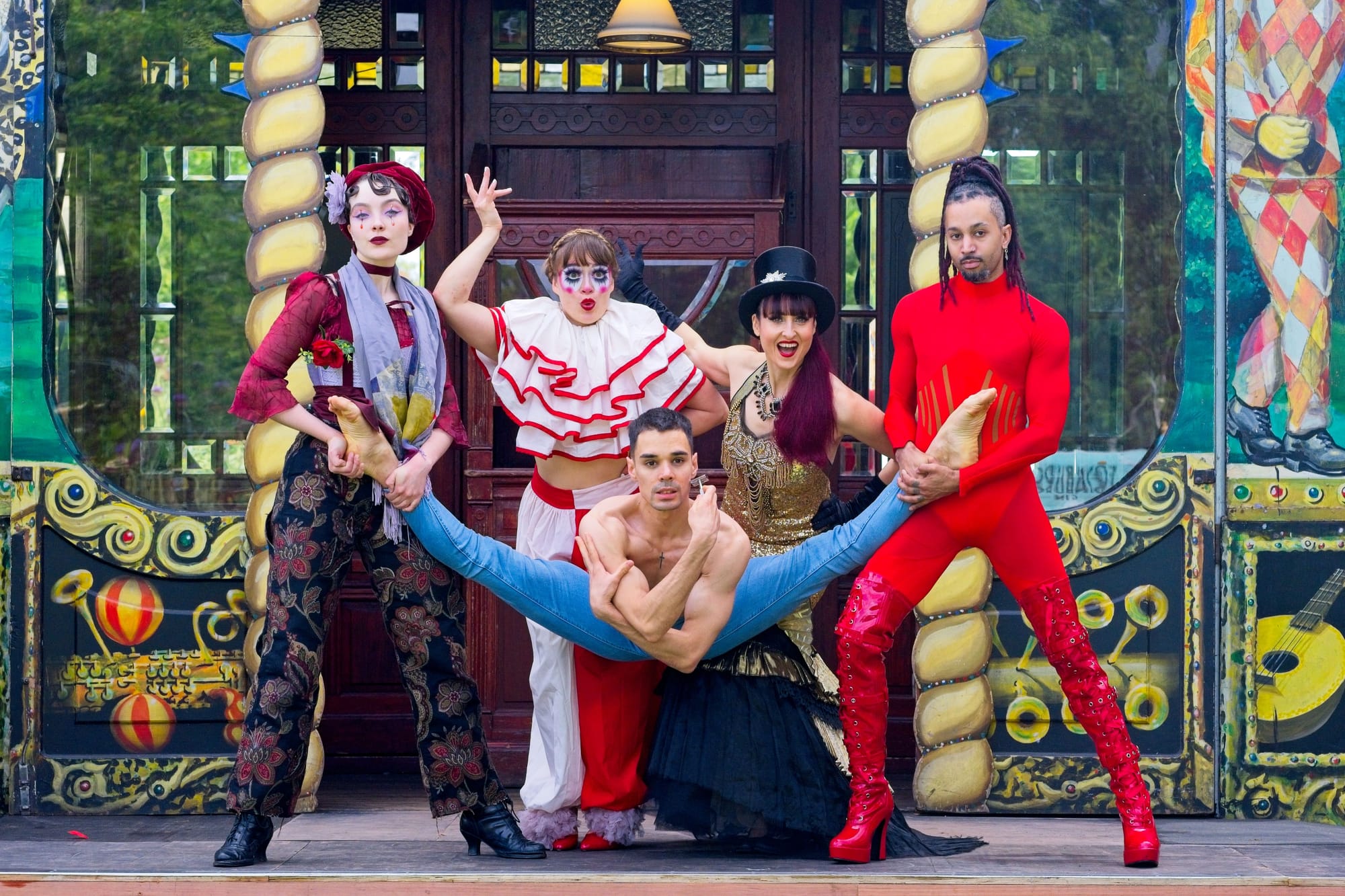 Performers during the Edinburgh Fringe.