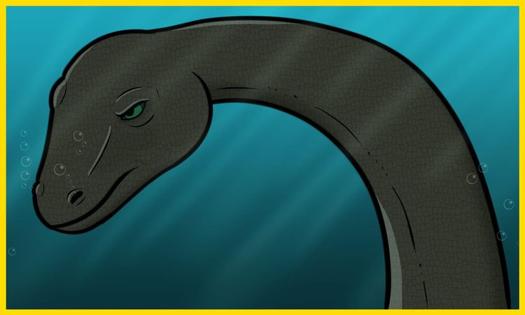 An illustration of the Loch Ness Monster.