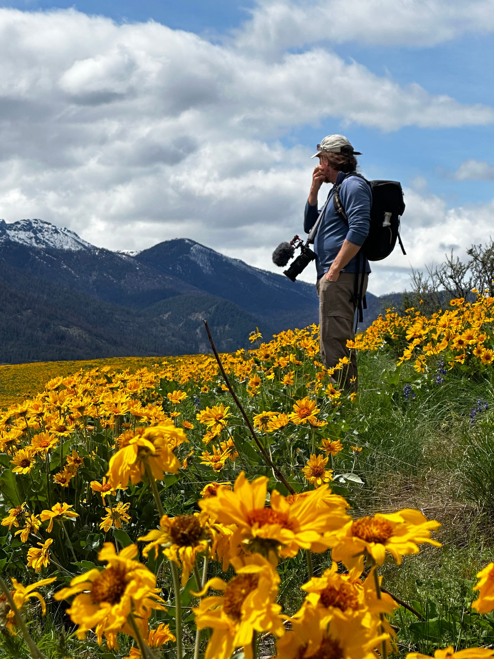 David Lukas in flowers
