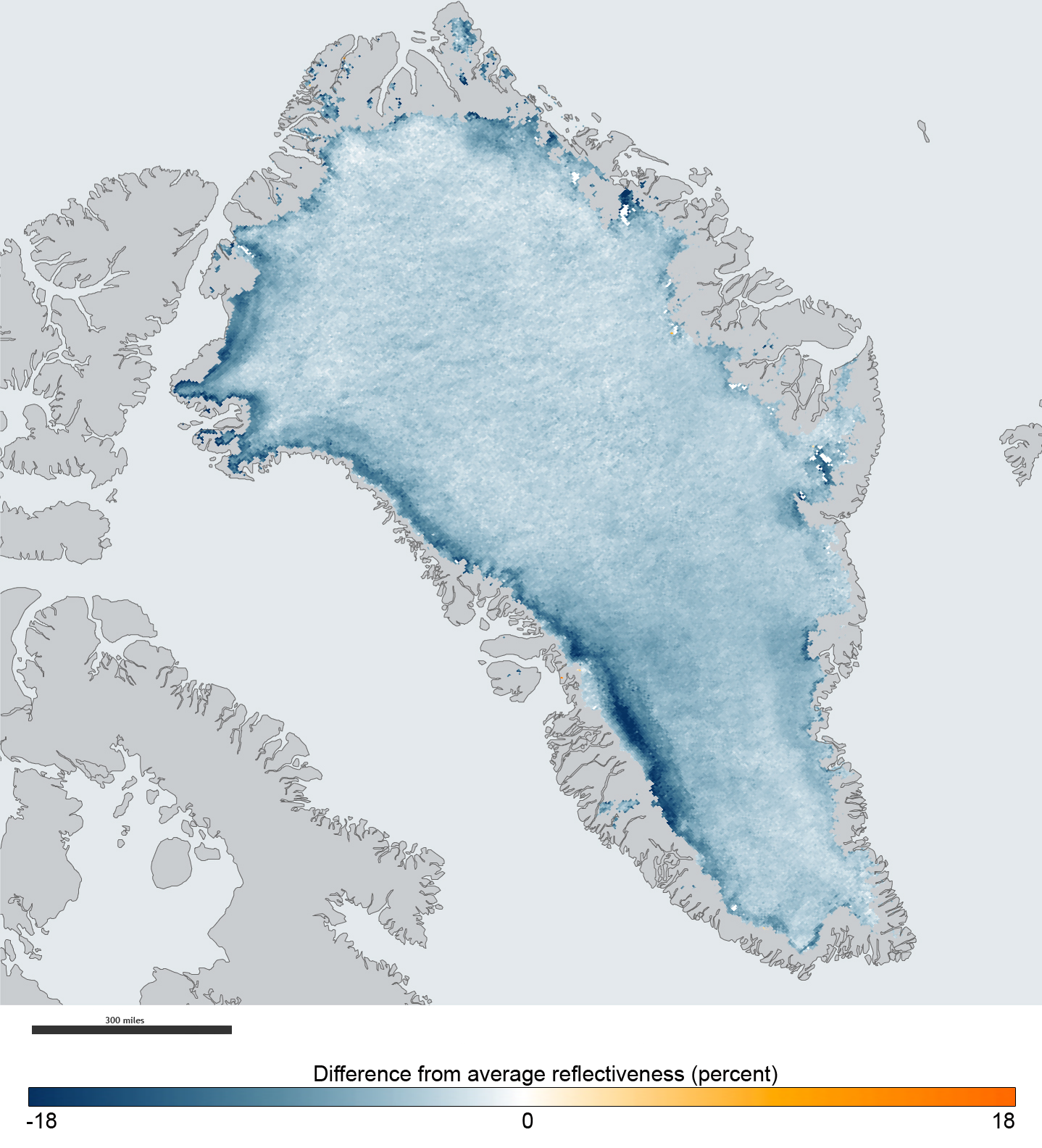 albedo in Greenland