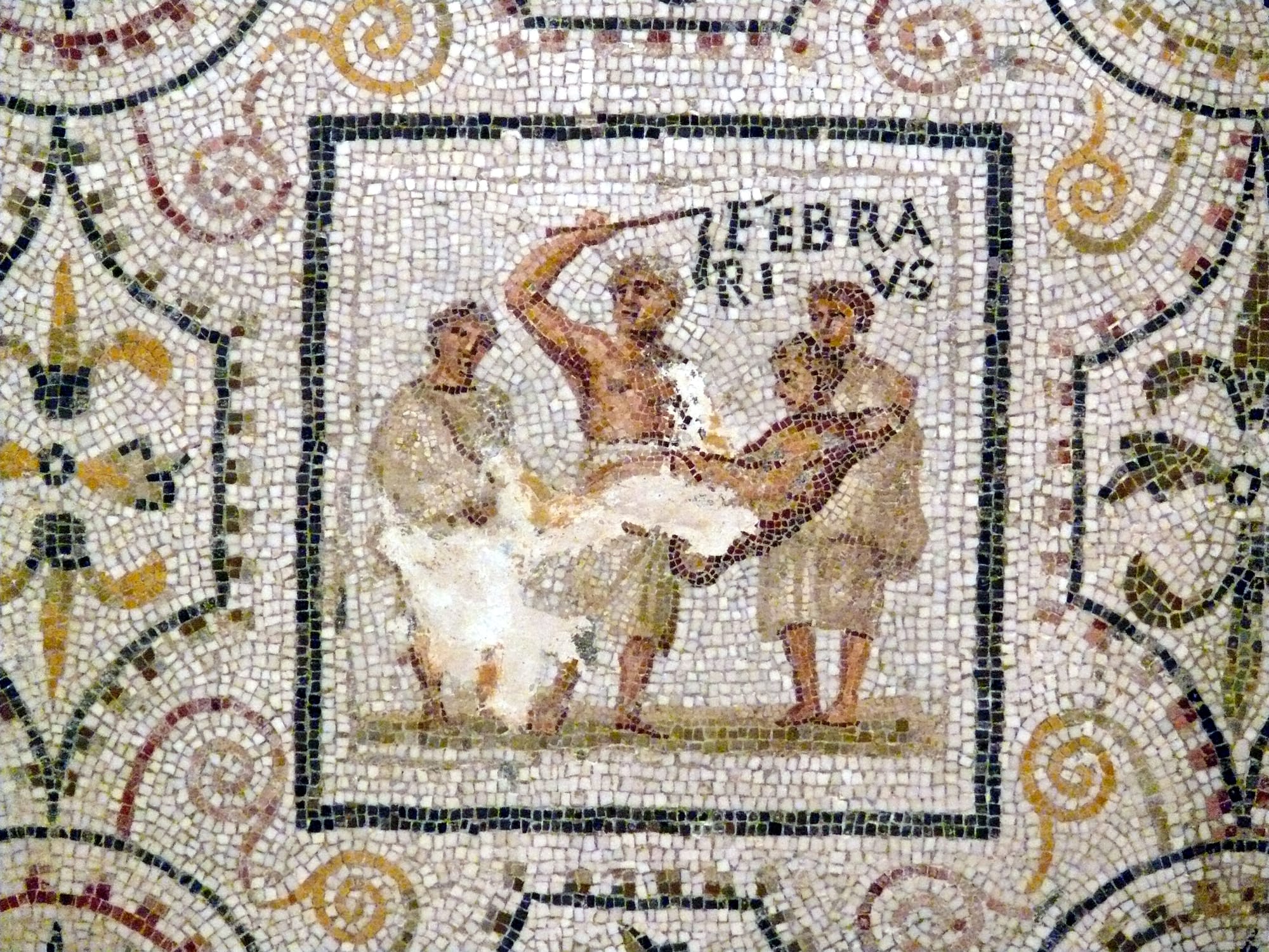 3rd century mosaic of February