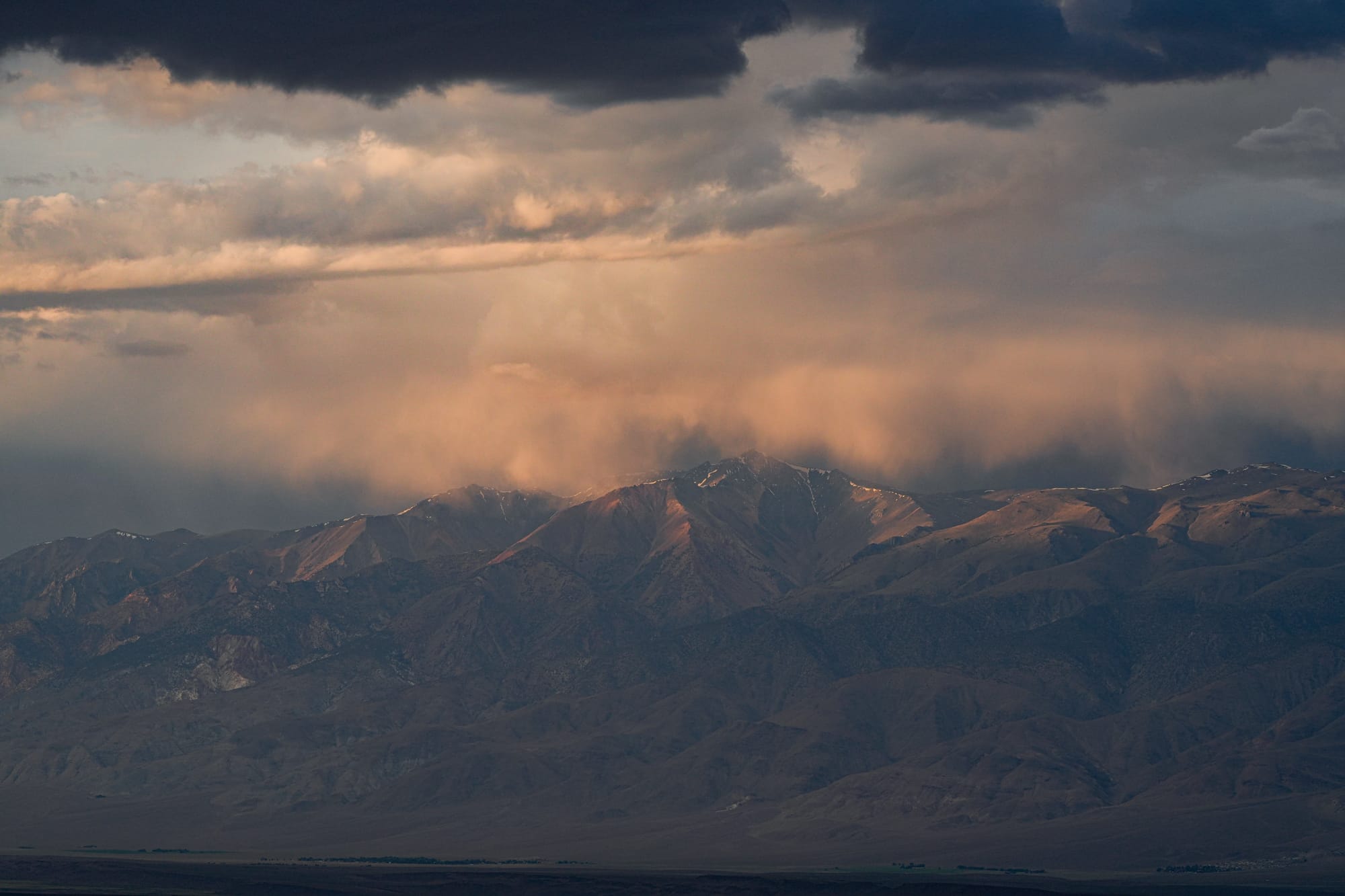 sunset on the White Mountains