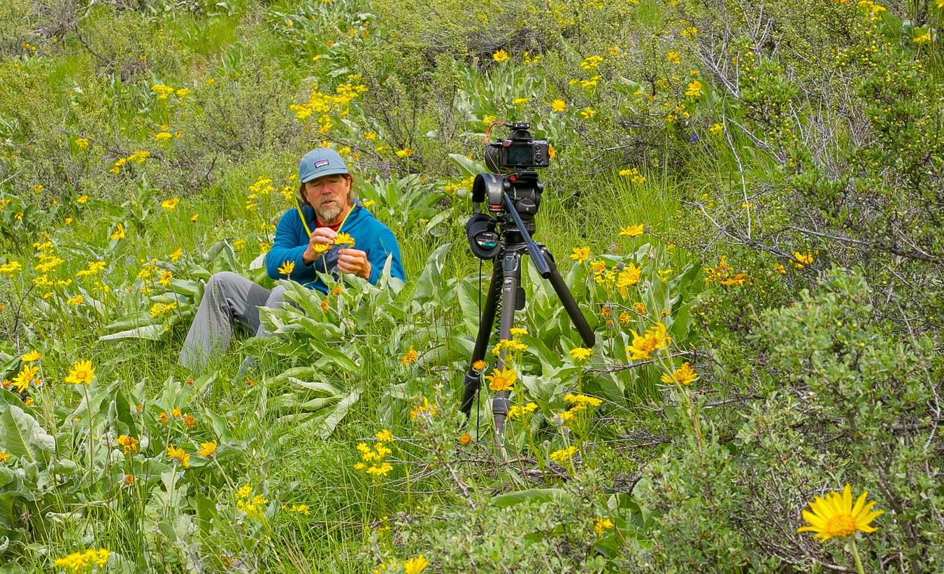 David Lukas filming a video