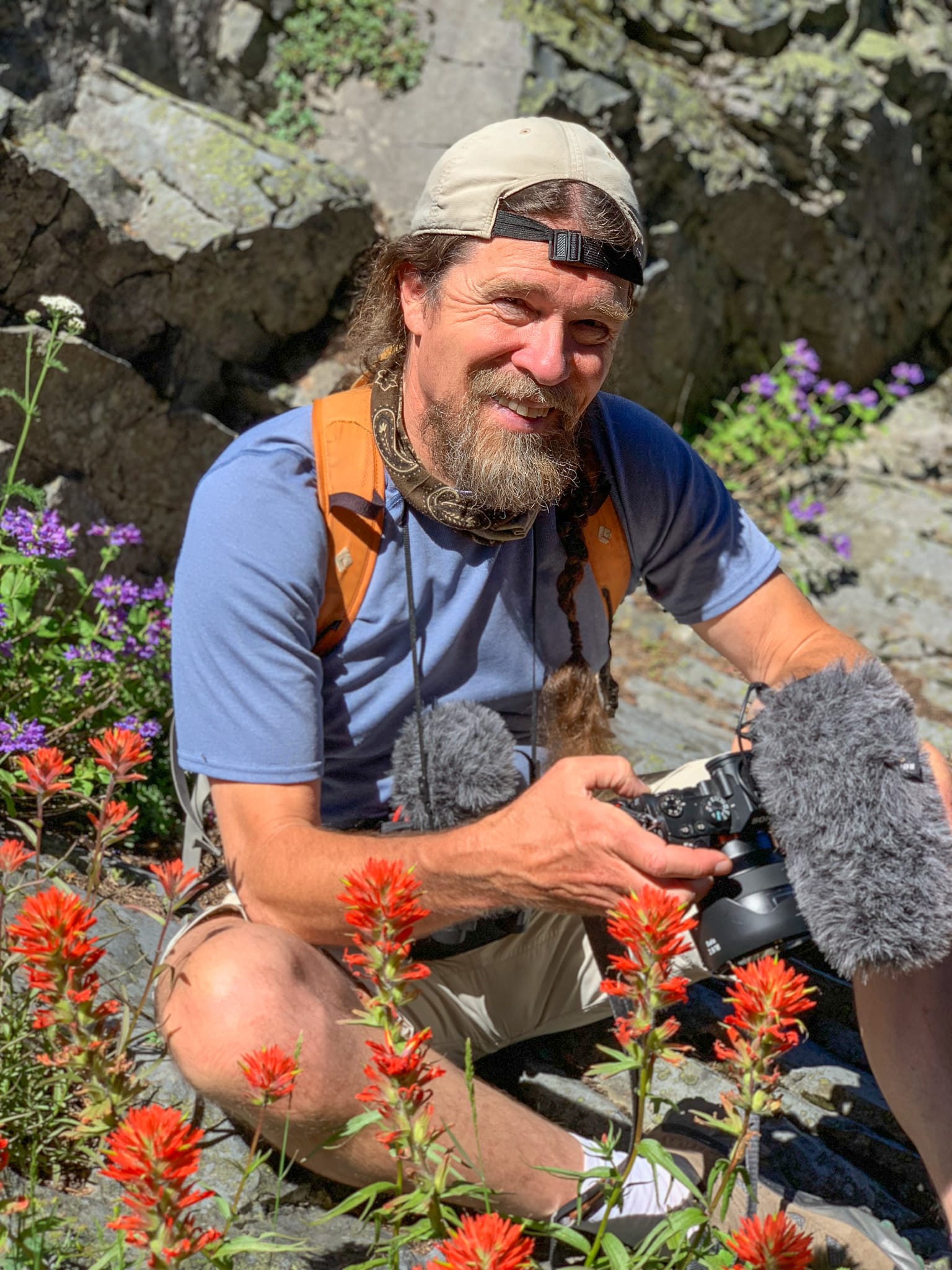 David Lukas with camera