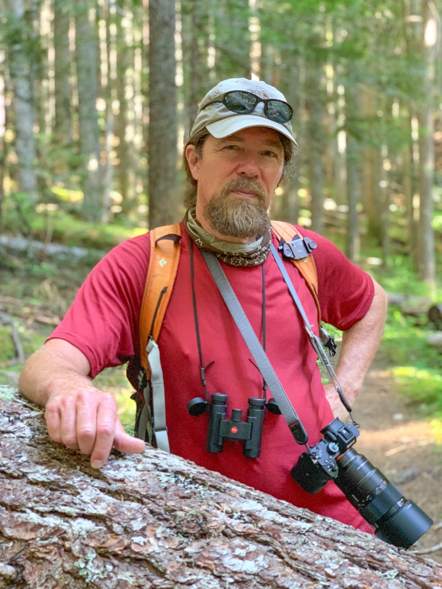 David Lukas with camera