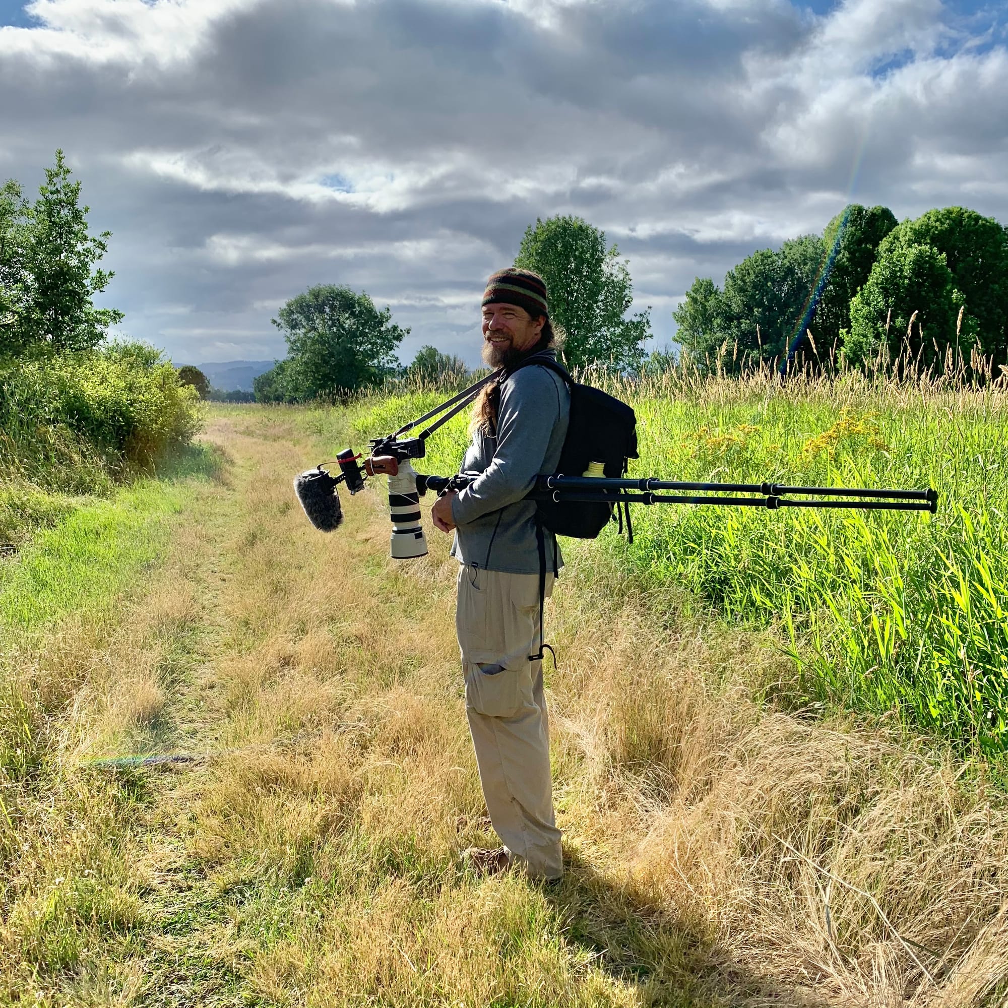 David Lukas with camera gear