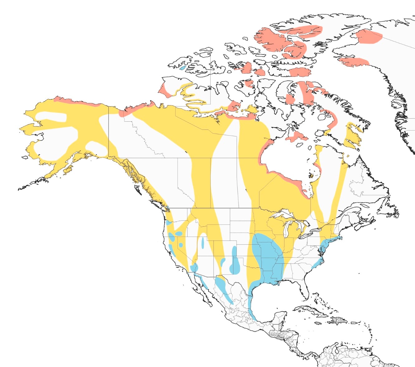 Snow goose map