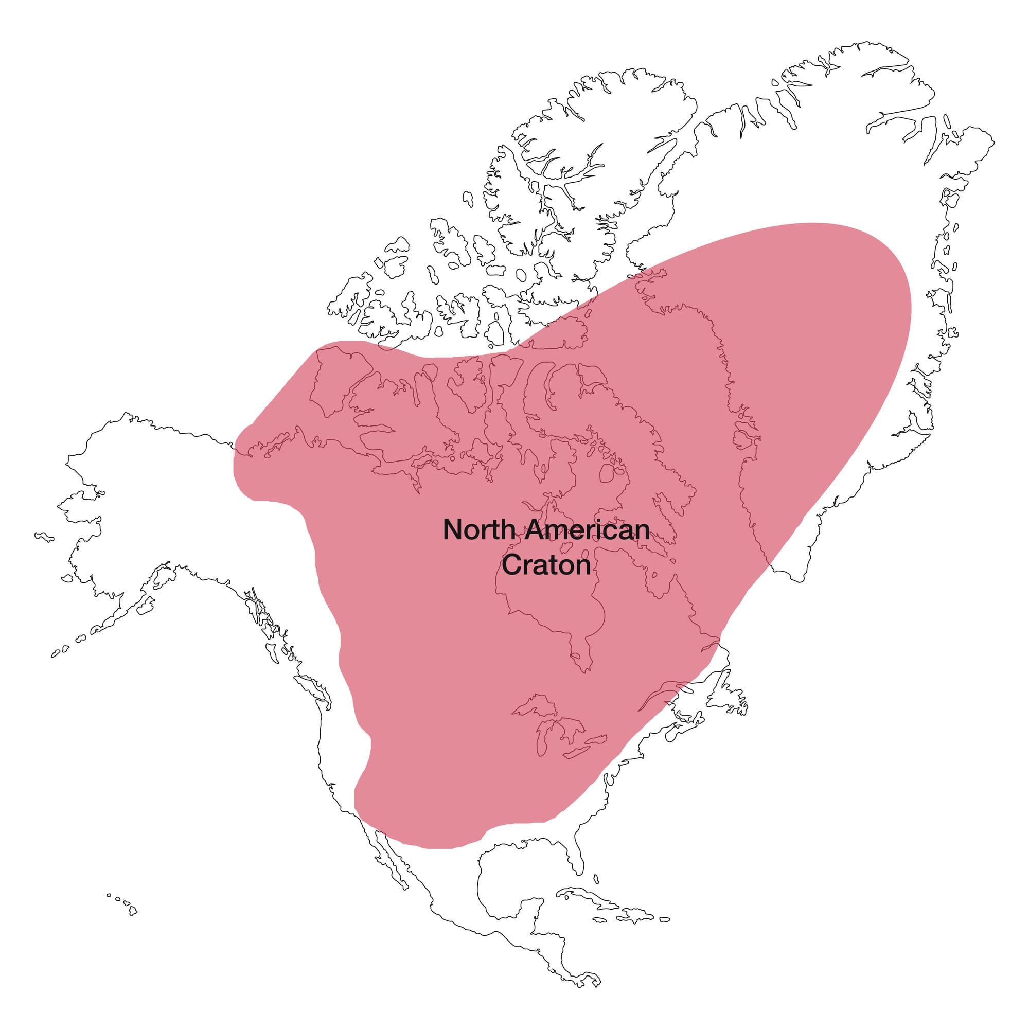 image of North American craton