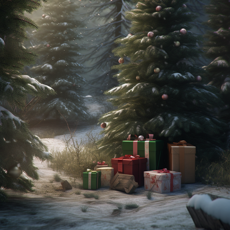 gifts under tree