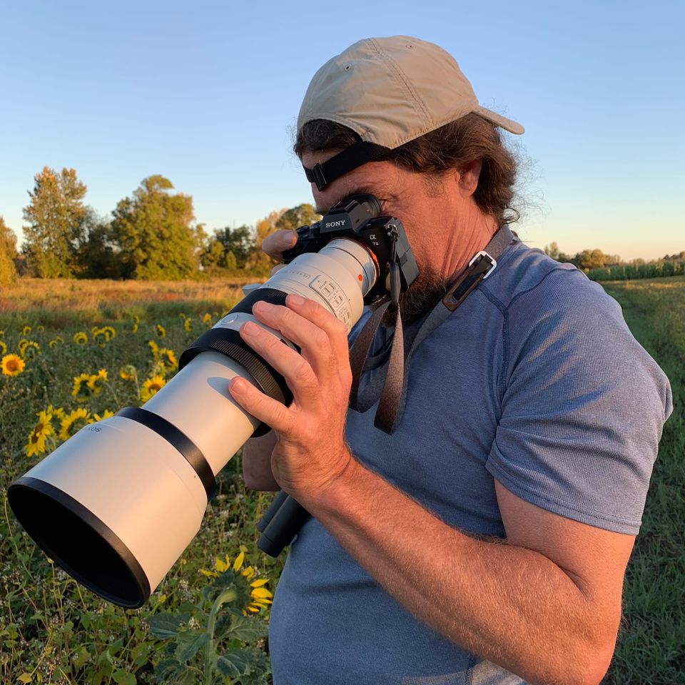 David Lukas with camera