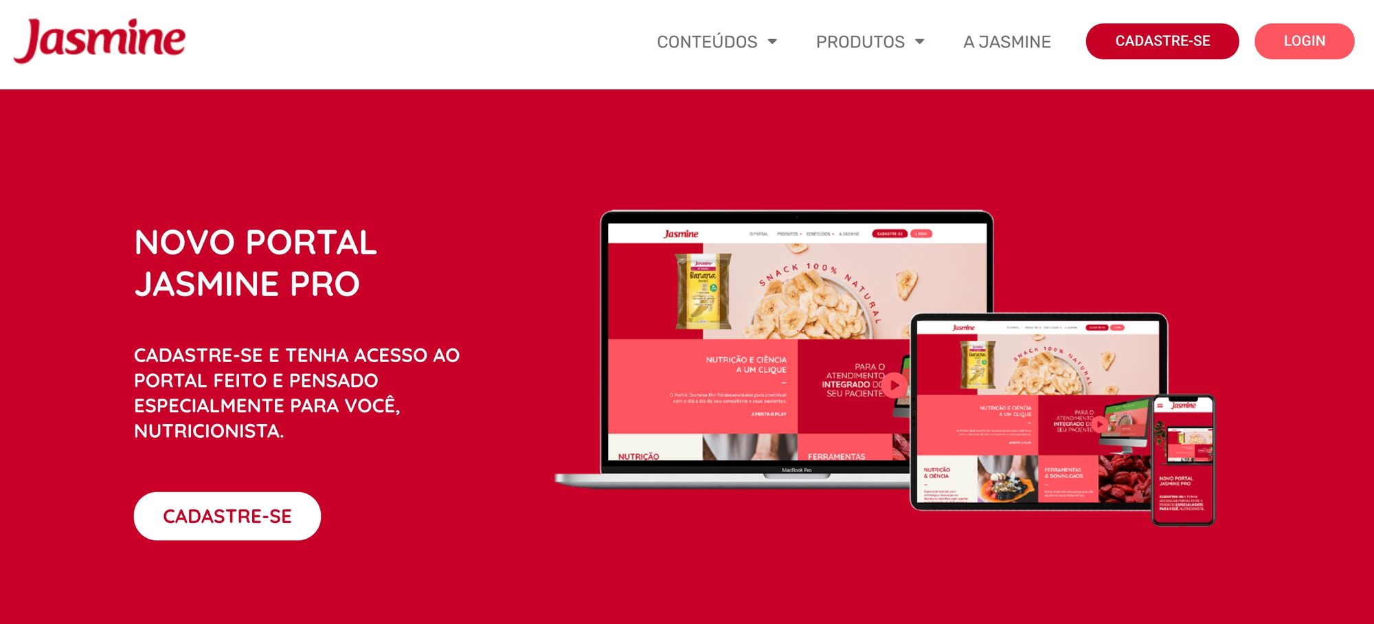 Jasmine Alimentos lança portal exclusivo para nutricionistas e profissionais da saúde aperfeiçoarem atendimentos