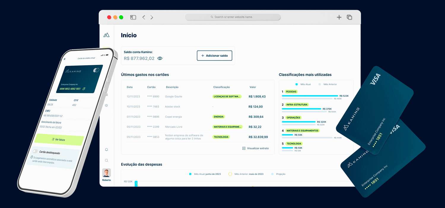 Kamino lança plano gratuito e cartão de crédito para democratizar serviços financeiros com foco em PMEs